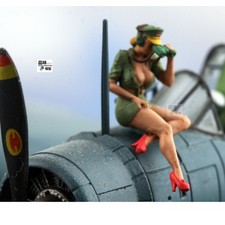 Homemade 1/72 U.S. Bomber Cover Girl Finished Colored Model NEW  