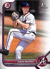 2022 Bowman Draft #BD-145 Owen Murphy Atlanta Braves 1st Bowman