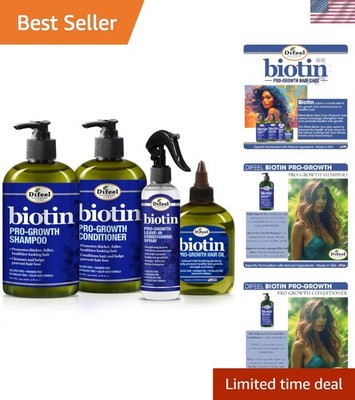 Complete Biotin Hair Growth System - 4-Step Shampoo, Condition & Oil Treatment