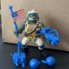 Vintage 1991 Playmates TMNT Lieutenant Leo Action Figure reproduction 