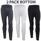 2 Pack Mens Long Johns Thermal Trousers Warm Underwear Baselayer Bottom Thermals