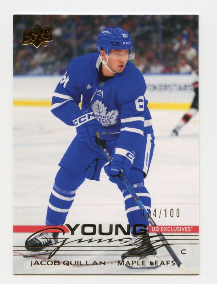 2025-26 Upper Deck Series 1 - #241  Young Guns Exclusives /100  Jacob Quillan RC