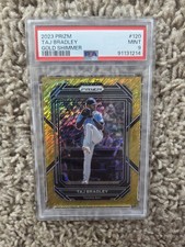 2023 PANINI PRIZM GOLD PRIZM 5/10 TAJ BRADLEY PSA 9 Mint
