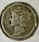 1941S Mercury Dime Beautiful VF/AU . Sharp Bands. See Pics.