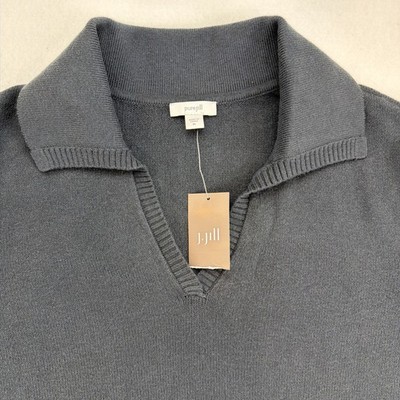 Purejill J.Jill Sweater Women s Nightingale Blue Designer Sweater Size XL NWT