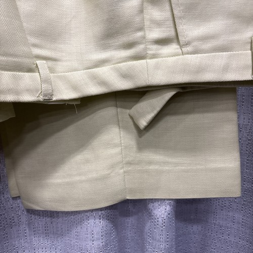 EMMA JAMES Women 2PC Yellow Linen Blend Pant Suit JACKET SIZE 16 PANTS SIZE 14 - Picture 8 of 10