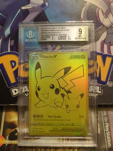 Pikachu v Celebrations Holo SWSG145 BGS 9