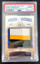2021 PSA 10 GEM MINT KENNY ANDERSON LEAF ART OF SPORT MUSEUM PATCH SSP 2/6 G6627
