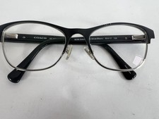 Coach HC5074T 9239 Half Rim Eyeglasses Frames ONLY Black Silver 52-17 135 Womens