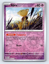 2024 Abra Reverse Holo Pokemon Scarlet Violet Twilight Masquerade 080/167 NM