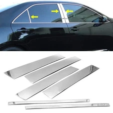 For 2012-2014 Toyota Camry 6PC Stainless Steel Chrome Pillar Post Trims Covers