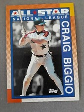 1990 Topps CRAIG BIGGIO All  Star card #404. HOUSTON ASTROS . HOF 