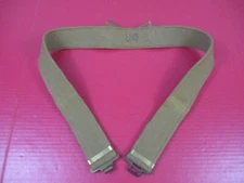 WWII Era British Army P37 Khaki Canvas Pistol Belt - Unissued Condition