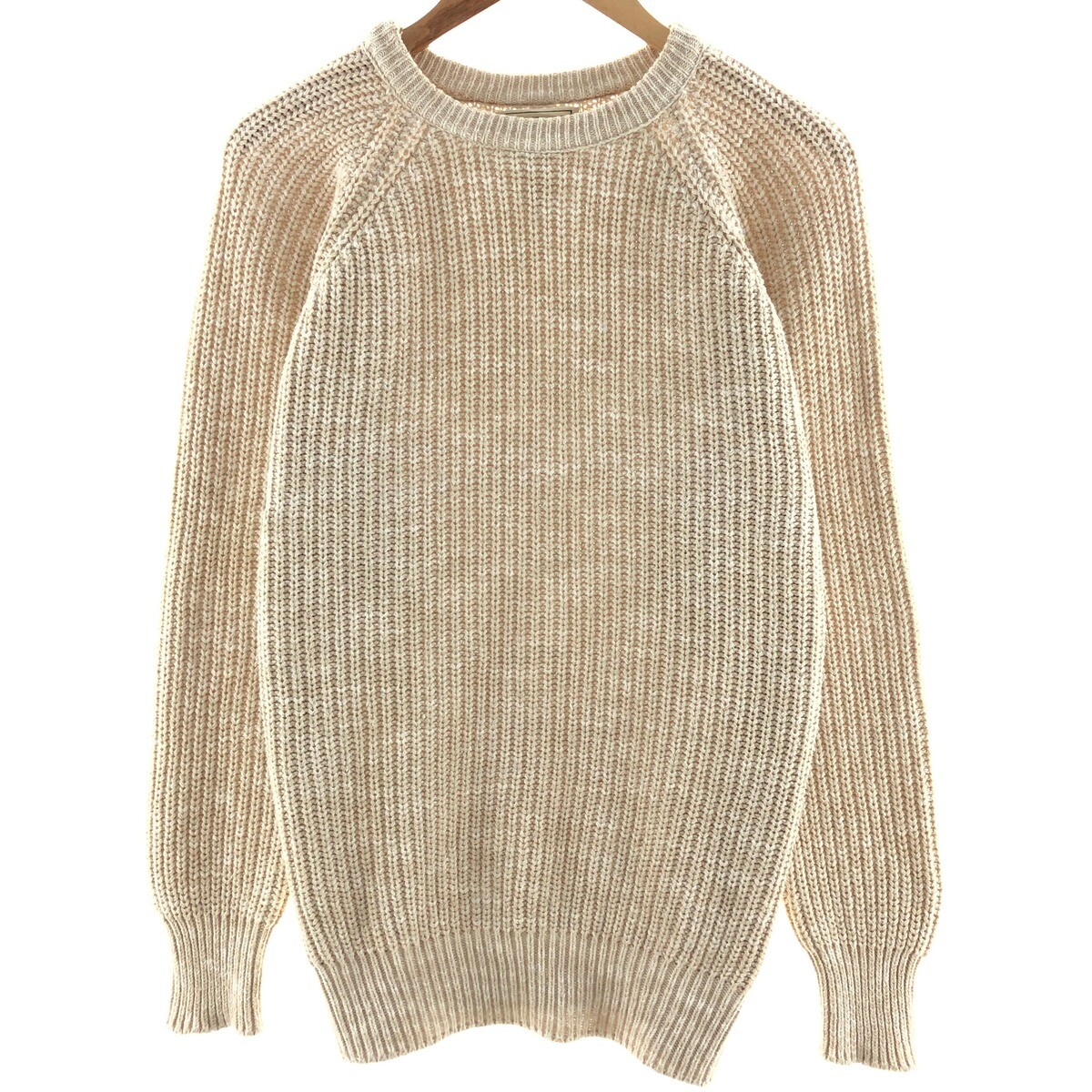 80s LLBEAN Fisherman sweater アイルランド製 Men's Signature Cotton Fisherman Sweater, Crewneck, Fair Isle