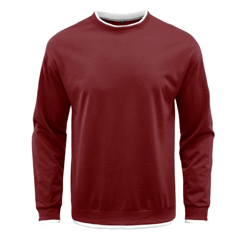 Men Sweatshirt Long Sleeve Pullover Mens Fall Casual Crew Neck Sports Hoodie Top - Picture 19 of 60
