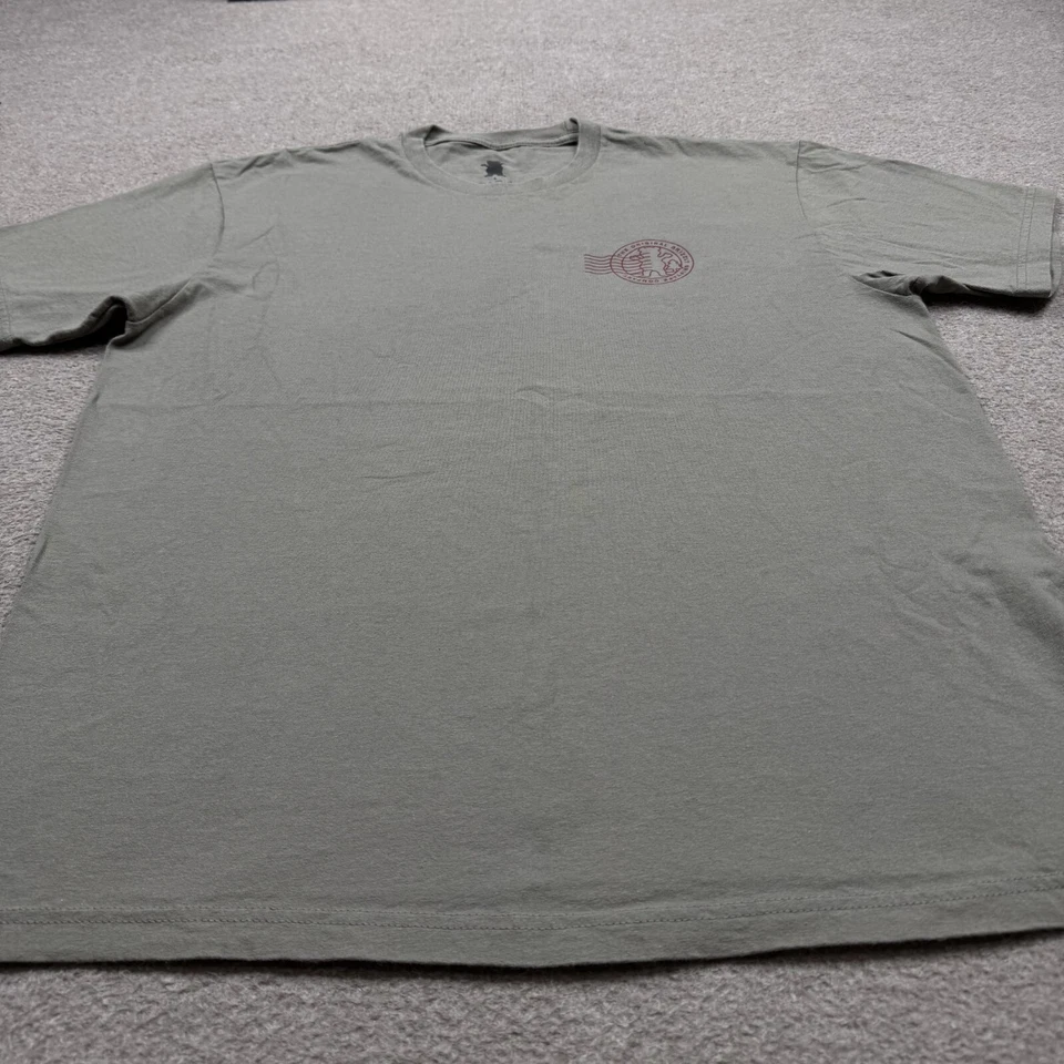 Grizzly Griptape  Graphic T Shirt Men's Size L Green Short Sleeve Streetwear Tee - Image 3 of 4