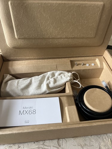 Cisco Meraki MX68-HW CLAIMD dispositivo di sicurezza gestito VPN firewall per parti - Foto 4 di 9