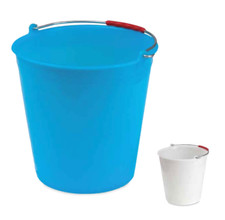 ICS Seau SENZA BECCO en Polyéthylène Alimentaire Poignée LT.9 CM.28X27 SECCHIOC9