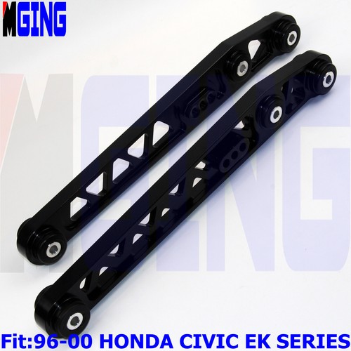 PAIR BLACK FRONT CAMBER UPPER CONTROL ARM KITS For 1992-1995 Honda