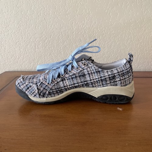 Therafit Sienna Damen-Sport-Freizeitschuh mit seitlichem Reißverschluss blau Wave Tweed Größe 8 - Bild 5 von 15