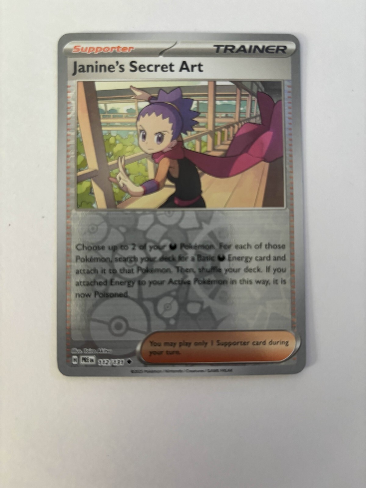 Janines Secret Art Pokemon Card 112/131 Reverse holo
