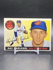 1955 Topps #160 Ray Narleski Rookie Cleveland Indians Vintage Baseball Card. rookie card picture