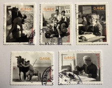 TIMBRE FRANCE    N° 3519 à 3523  oblitéré 2002