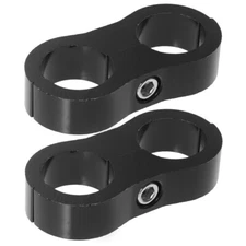 2pcs Hose Clamp 20mm Heater Hose Clip Fuel Line Mounting Clamp 2-hole Line Clamp