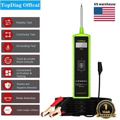 #ad 12V Test Light Automotive Power Probe 6 24V Car Fuse Tester Short Circuit Finder $25.99