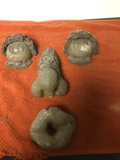 Old Man Tree Hugger Sculpture Bark Four pieces heavy