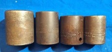 Proto 4 piece SAE 1/2" shallow impact socket set 1-1/4", 1-1/16", 1", 15/16"