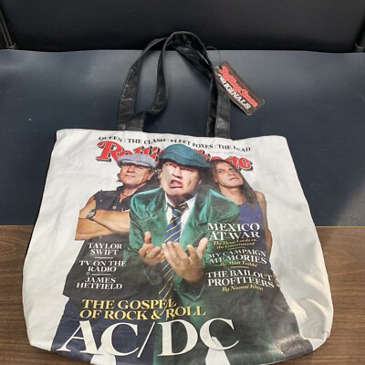 AC/DC Rolling Stones Tote Bag Retro Rock Graphic Issue Ref #1065 Nov ...