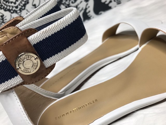 tommy hilfiger sandals white