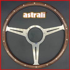 15" Inch Astrali Classic Car Slotted wood steering wheel - Fits MotoLita boss