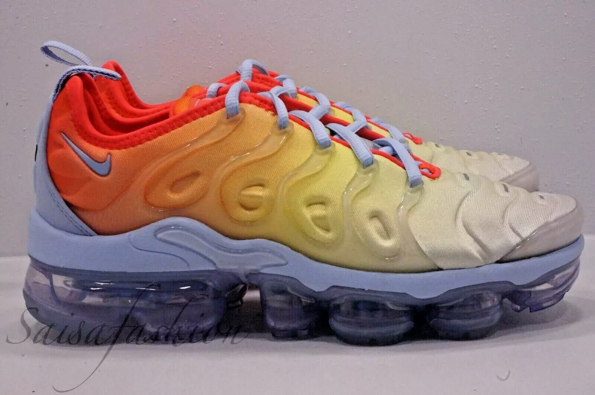 Nike Air VaporMax Plus Sunrise Hydrogen Blue Crimson CW5593 400 Women s Sz 5