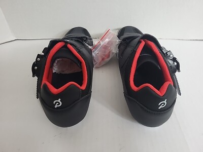 Chaussures De Cyclisme Peloton Unisexe, Taille 44 (EU) 10.5 (US) - Avec Crampons Delta, Noires