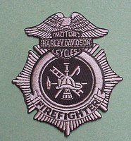 Harley Davidson Motor Cycles Firefighter Patch Very Nice Harley Davidson Motor Cycles Firefighter Patch Very Nice
