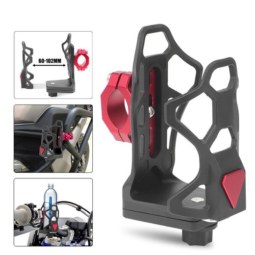 CNC Motorcycle Handlebar Cup Holder Mount Beverage Drink Water Bottle Universal - Picture 8 of 10