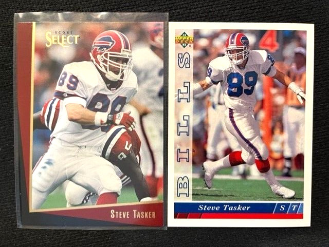 NFL - Steve Tasker 1993 Score Select & 1993 Upper Deck Football - Bills