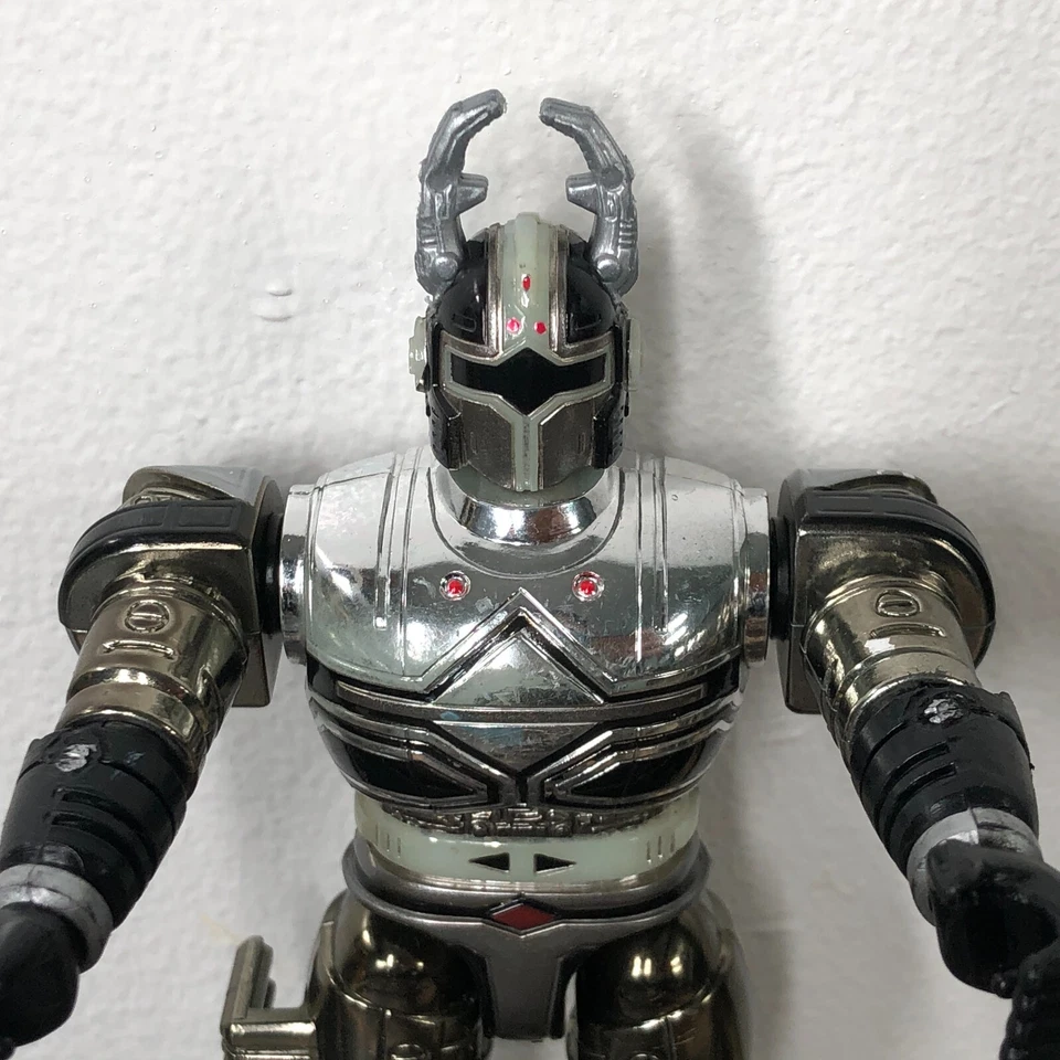 Figuras de acción Beetleborgs Metallix titanio plata Bandai 1997 coleccionables 5" Foto 3 de 4