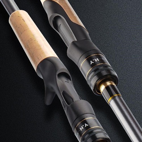 Spinning Casting Carbon Fishing Rod 4 Sections 1.98m/2.1m Portable Travel Rods - Picture 23 of 37
