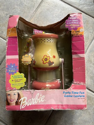 Vintage Mattel 2002 Barbie Party Time Fun Game Lantern