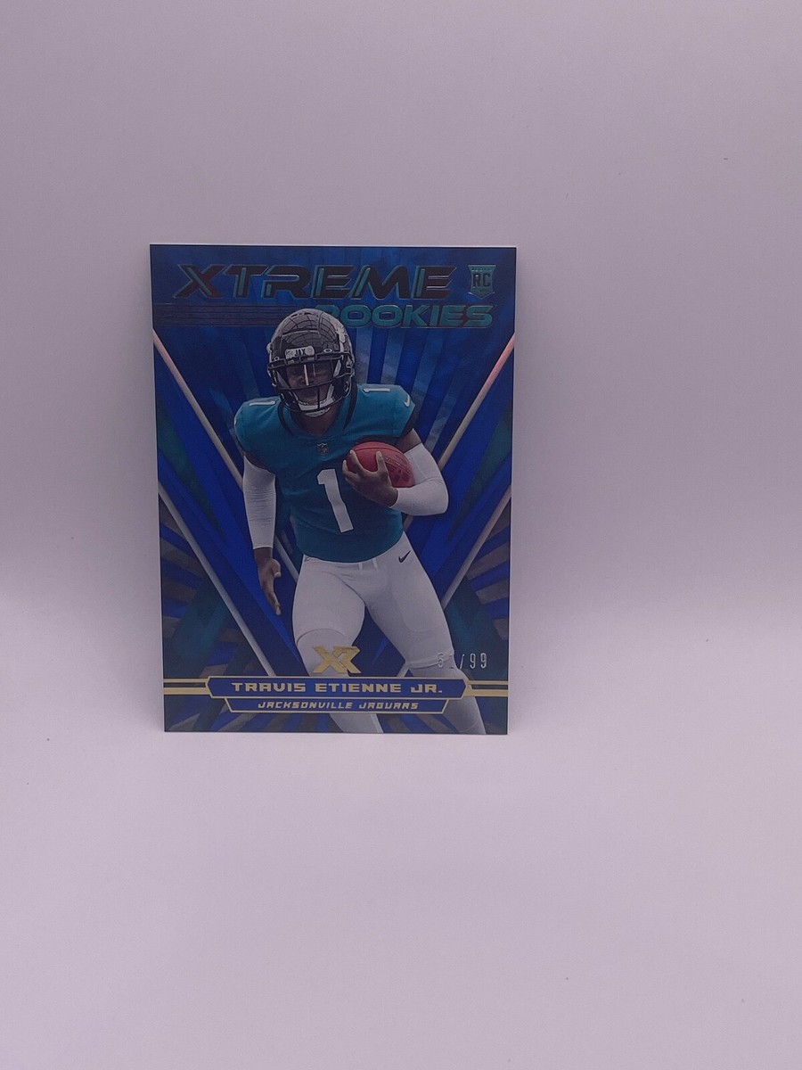 2021 Panini XR Xtreme Rookies Blue #34 Travis Etienne /99