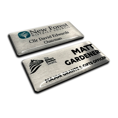 Premium gewölbtes personalisiertes Logo Namensschild Buchhalter Mitarbeiter Inhaber Chef - Bild 3 von 12