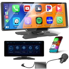 Wireless 10.26" Touch Screen for Apple Carplay Portable Car Stereo Android Auto