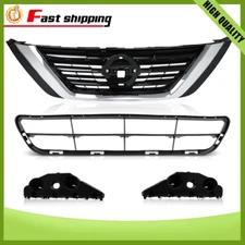 Front Upper Lower Grille Retainer Bumper Brackets For Nissan Altima 2016 17 2018