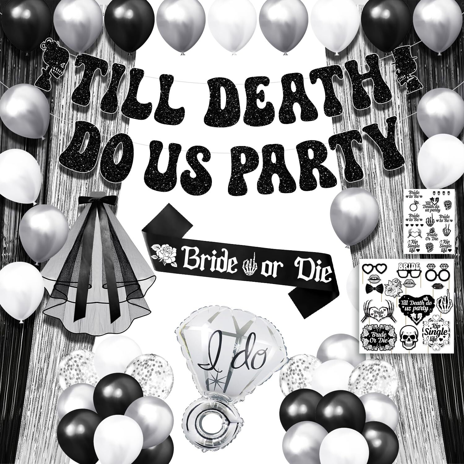 Till Death Do Us Party Bachelorette 65 Pcs Til Death Do Us Party Bachelorette...