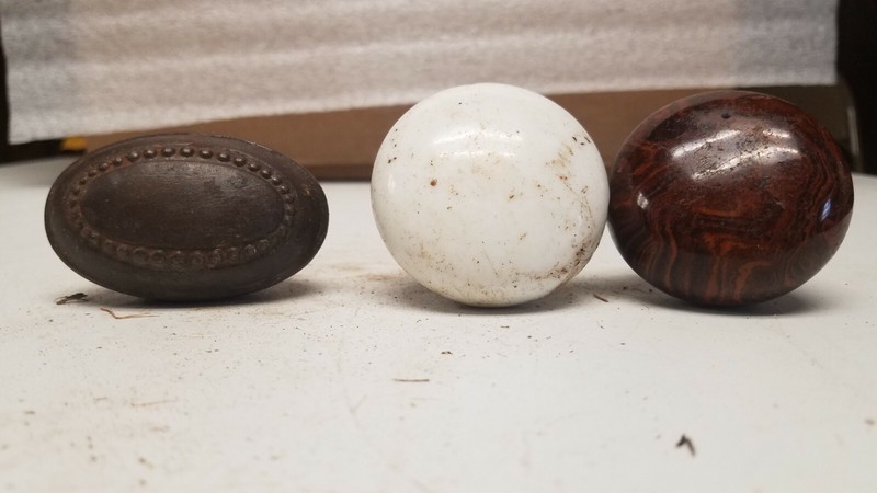 3 Vintage Door Knobs
