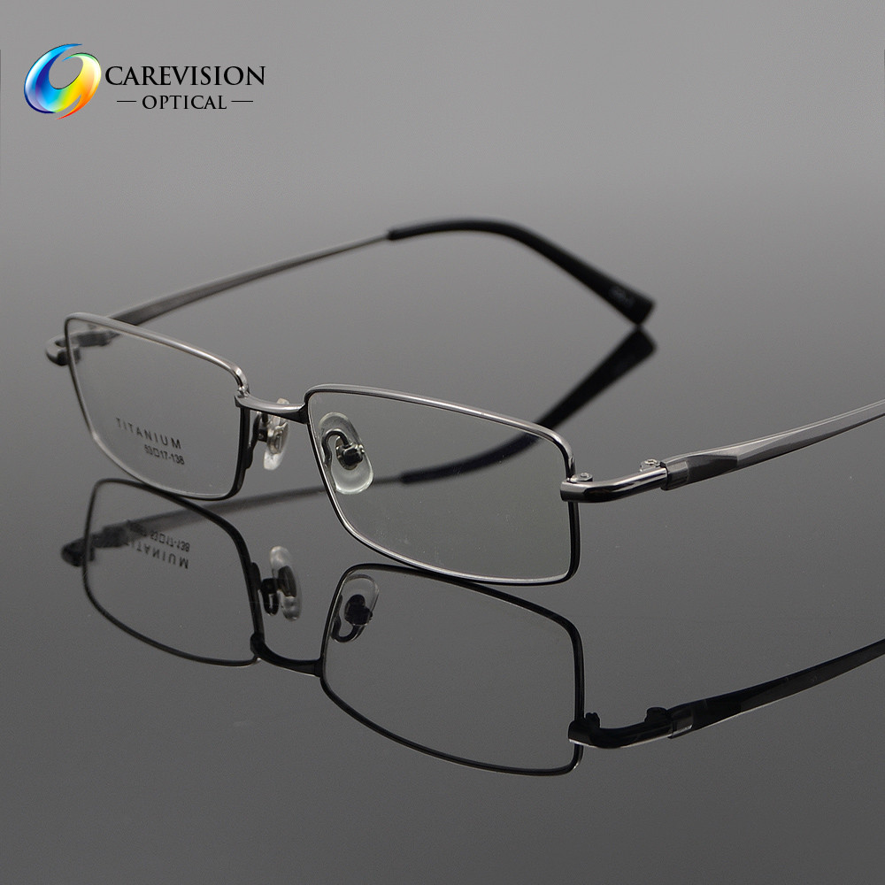 Business Pure Titanium Mens Full Rim Optical Eyeglass Frame Eyewear Rx Able
