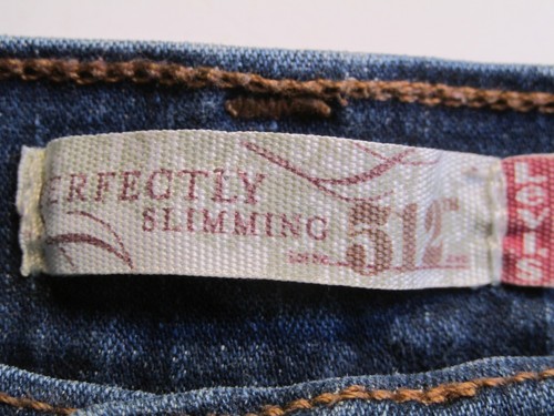 LEVI'S 512 Perfectly Slimming Straight Jeans Women 14M Blue Denim Stretch - Picture 7 of 15